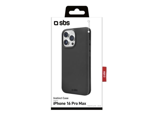 SBS TEINSTIP1667PK, Etui, Apple, iPhone 16 Pro Max, 17,5 cm (6.9"), Svart