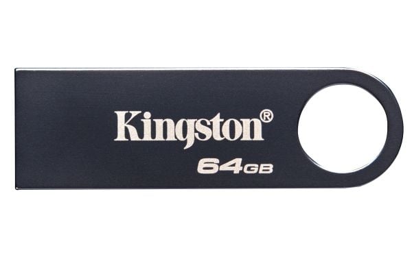 Kingston DataTraveler SE9 G3 - USB-flashstasjon - 64 GB - USB 3.2 Gen 1 - mørk nikkelfarge