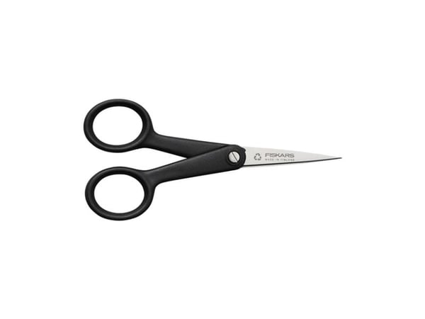 Fiskars 1074541, Voksen, Rett kutt, Enkelt, Svart, Rustfritt stål, Rustfritt stål, Universal