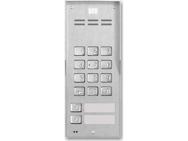 ACO FAM-P-2NPZSACC NT overflatepanel, 2 familier, lesenøkkel, kombinert lås