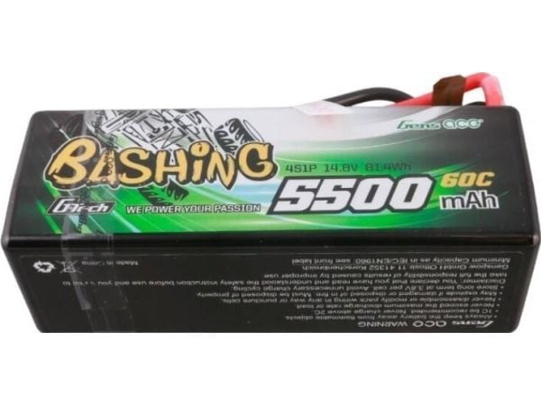 Gens ässä G-Tech 5500mAh 4S1P 14.8V 60C HardCase RC auto Lipo akku