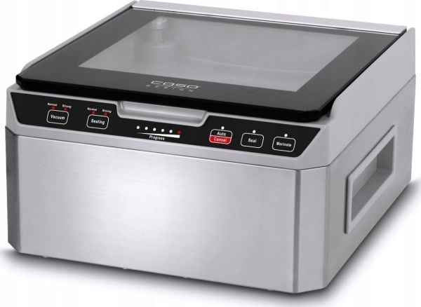 Caso VacuChef 40, Musta, Ruostumaton teräs, Lasi, Ruostumaton teräs, Kosketus, GS/CE, 280 W, 220 - 240 V