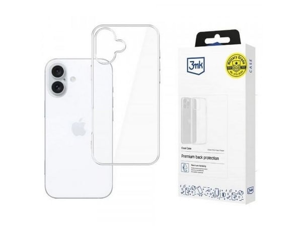 3MK Clear Case, Etui, Apple, iPhone 16, 15,5 cm (6.1"), Gjennomsiktig
