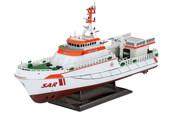 Revell DGzRS Hermann Marwede, Pienoismallipelastusalus, Kokoamispakkaus, 1:20, DGzRS Hermann Marwede, Asiantuntija, 1 kpl