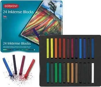 Derwent Inktense Blocks 24 stk tin