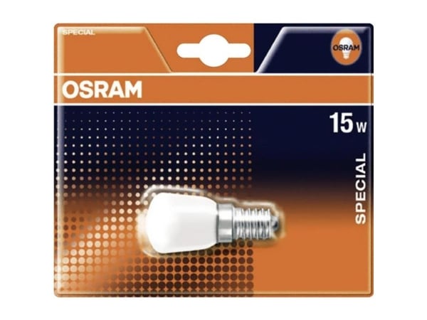 Ovn- Køleskabspære T26 E14 15W 230V mat