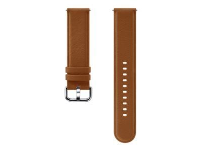 Samsung Leather Strap ET-SLR82 - Klokkestropp for smart armbåndsur - hvit - for Galaxy Watch Active 2