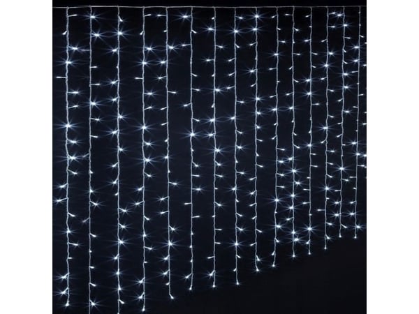 Fééric Lightsin jouluvalot ja jouluvaloverho 150 LED, valkoinen väri