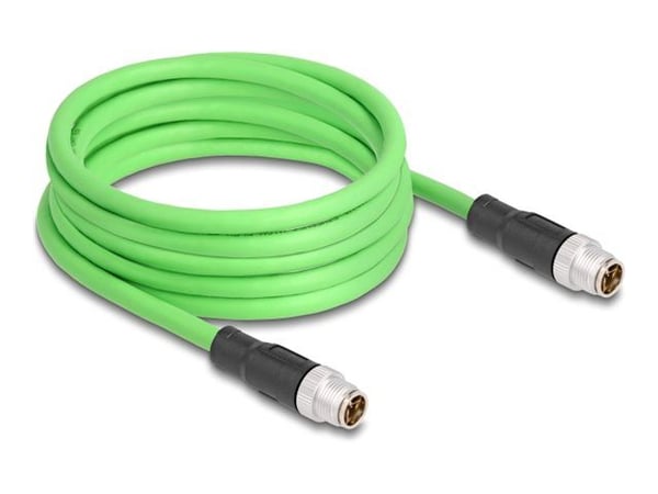 DeLOCK 80439, 5 m, SF/UTP (S-FTP), M12, M12, M12