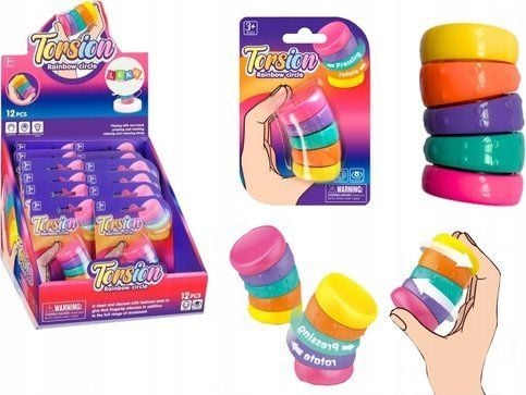 LeanToys sensorisk antistress leketøy snurrende roterende ringer