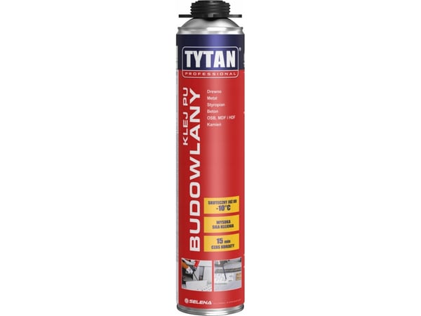 Tytan byggeskum monteringspistolskum 720 ml, grå