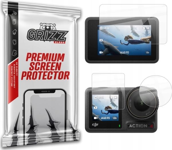 GrizzGlass Szkło hybrydowe GrizzGlass HybridGlass til DJI Osmo Action 4