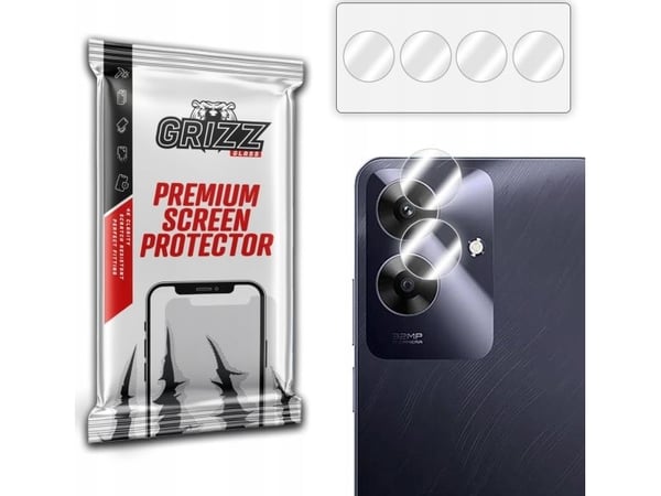 GrizzGlass kameralinsebeskyttelse GrizzGlass HybridGlass til Realme Note 60