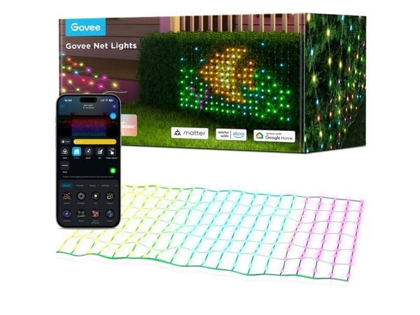 Govee H6810 utendørs nettlys LED | 1,2 m x 1,2 m