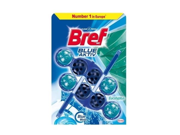 BREF WC-puhdistusaine-BREF Blue Aktiv Eucalyptus 2x50g