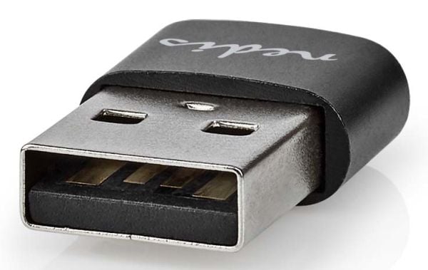 Nedis CCGB60920BK, USB-A, USB-C, musta