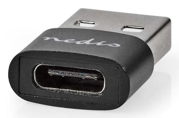 Nedis CCGB60920BK, USB-A, USB-C, musta