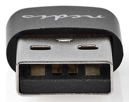 Nedis CCGB60920BK, USB-A, USB-C, musta