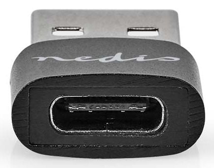 Nedis CCGB60920BK, USB-A, USB-C, musta