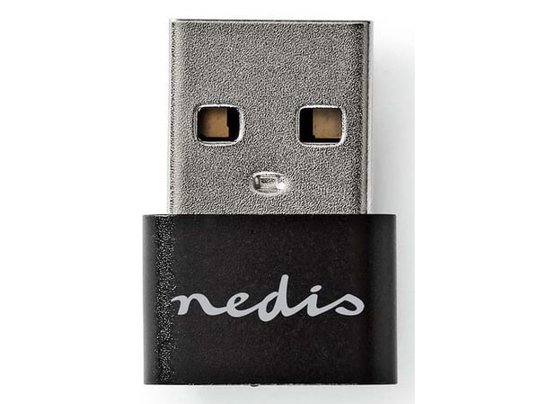 Nedis CCGB60920BK, USB-A, USB-C, musta
