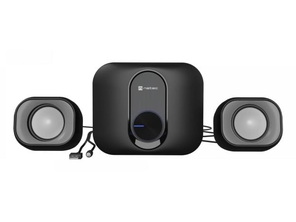Datamaskinhøyttalere NATEC PUG SPEAKERS 11W RMS 2.1 Sort