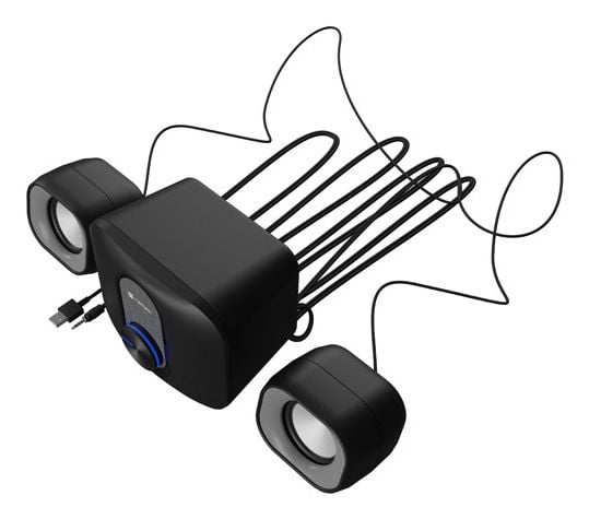 Datamaskinhøyttalere NATEC PUG SPEAKERS 11W RMS 2.1 Sort