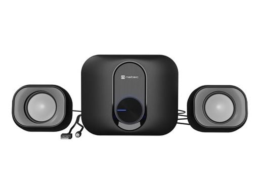 Datamaskinhøyttalere NATEC PUG SPEAKERS 11W RMS 2.1 Sort