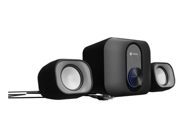 Datamaskinhøyttalere NATEC PUG SPEAKERS 11W RMS 2.1 Sort