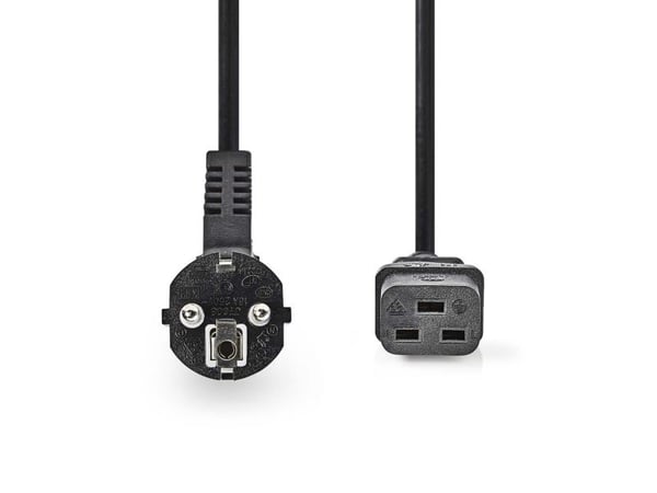 Nedis CEGL10300BK20 strömkabel svart 2 m, IEC C19 strömkontakt typ C