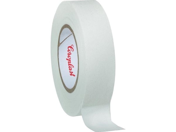 Coroplast 16538 16538 Tekstiiliteippi Valkoinen (L x S) 10 m x 19 mm 1 kpl 1 kpl