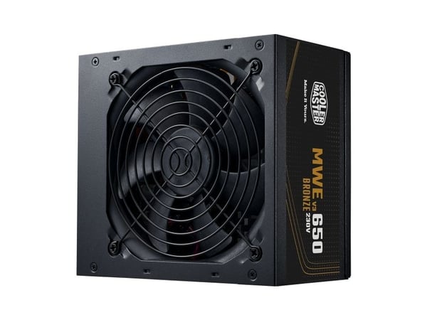 Cooler Master MWE Bronze V3 650 - Strømforsyning (intern) - ATX12V 3.1/ EPS12V - 80 PLUS Bronze - AC 100-240 V - 650 watt - aktiv PFC - Europa