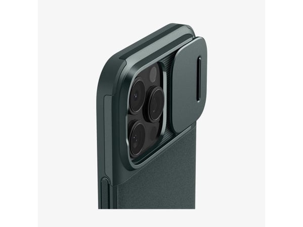 Spigen Optik Armor (MagFit), Etui, Apple, iPhone 16 Pro, 16 cm (6.3"), Grønn