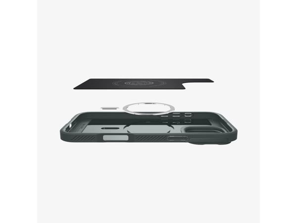 Spigen Optik Armor (MagFit), Etui, Apple, iPhone 16 Pro, 16 cm (6.3"), Grønn