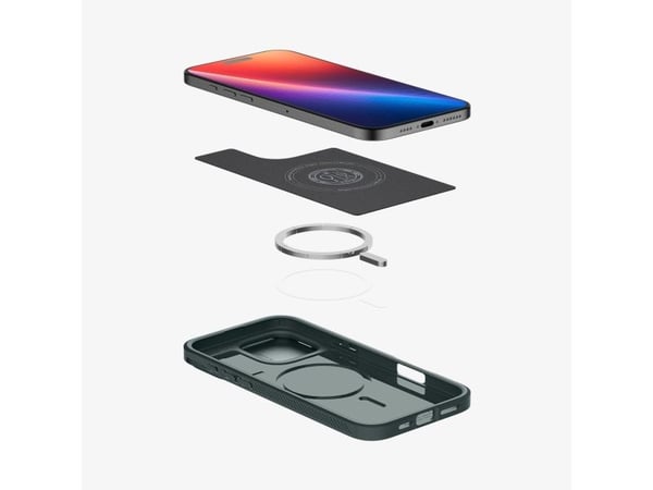 Spigen Optik Armor (MagFit), Etui, Apple, iPhone 16 Pro, 16 cm (6.3"), Grønn
