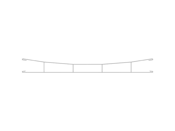 Viessmann Modelltechnik 4142 H0 kontaktledning H0 Fleischmann Profi spor, H0 RocoLine (uten ballast) 190,0 mm 5 stk