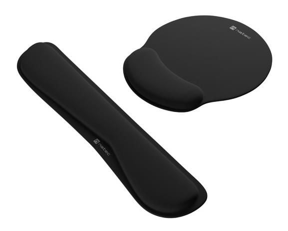 Natec Chipmunk 2-in-1 musta ergonominen musta
