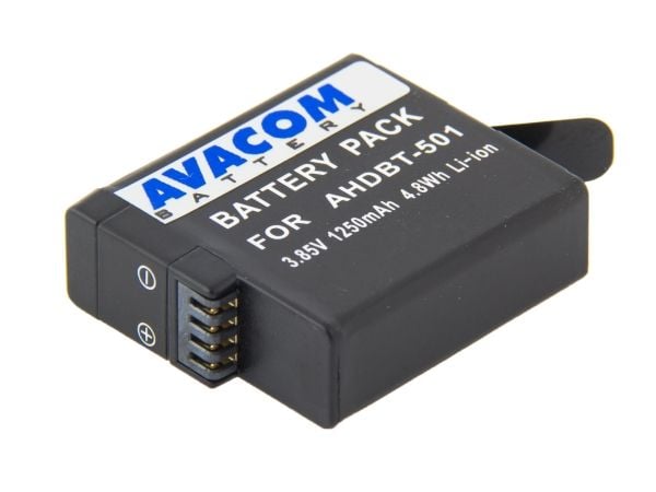 AVACOM VIGO-BT501-837, GoPro, 1250 mAh, 3,85 V, Lithium-Ion (Li-Ion)