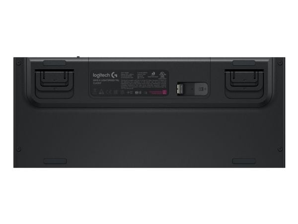 Logitech G G915 X - Tastatur - gaming, LIGHTSPEED - TKL - bakgrunnsbelyst - trådløs - USB-C, Bluetooth, 2.4 GHz - svart