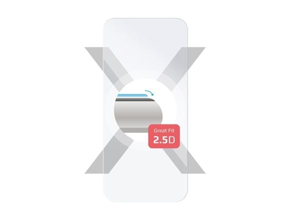 Fast fast skjermbeskytter | Apple | iPhone 16 | Herdet glass | Klar | 2,5D