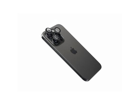 FIXED - Linsebeskytter for mobiltelefon - svart - for Apple iPhone 16 Pro, 16 Pro Max