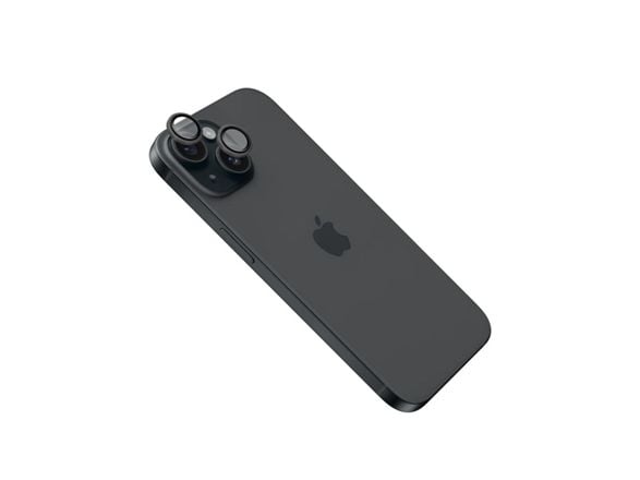 Fixed Camera glass | Apple | iPhone 16/16 Plus | Tempered glass | Black
