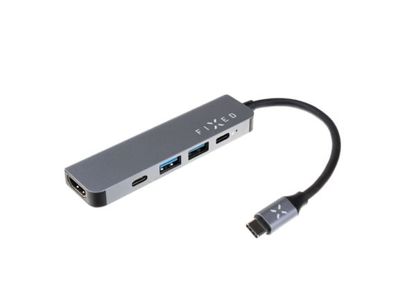 FIXED Mini - Dockningsstation - för laptop, surfplatta - USB-C