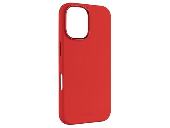 Fixed MagFlow - Baksidedeksel for mobiltelefon - MagSafe-samsvar - væskesilikon - rød - for Apple iPhone 16