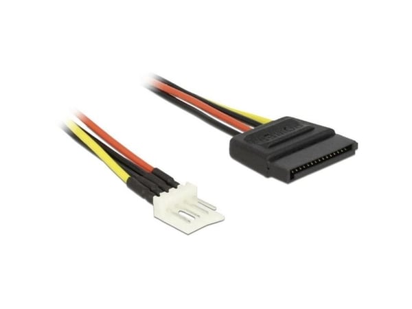 Delock - Strømkabel - 4-pin mini-strømkontakt (hann) til SATA-strøm (hann) - 24 cm