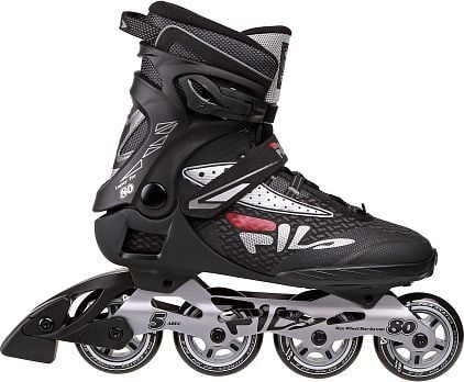 FILA SKATES Rulleskøyter LEGACY PRO 80 svart-sølv-rød 42
