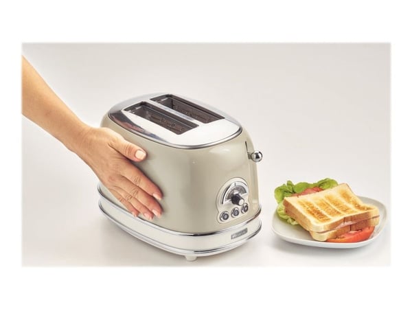 Ariete Vintage 0155/13 - Brødrister - 2 skive - 2 Spor - beige