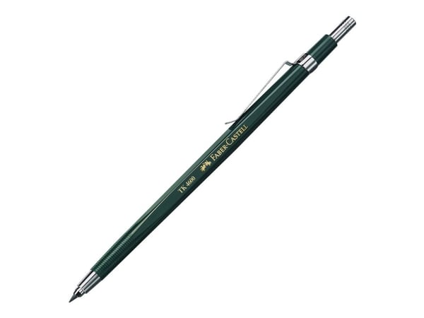 Faber-Castell 134600, HB, Vihreä, Muovi, Musta, 2 mm, 10 kpl