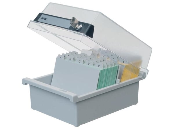 HAN Card index box A6, Harmaa, 800 arkkia, 1 kpl