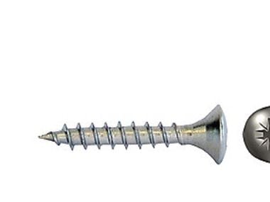 Fischer VVS skrue 5x50mm - Fuldgev. A2, UH linsehoved PZ-2, pakke a 10stk