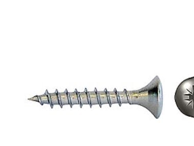 Fischer LVI-ruuvi 6x75mm - Täyskierteinen A2, UH linssinpää PZ-2, 15 kpl:n pakkaus